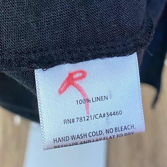 NWOT EILEEN FISHER 100% Linen Cascading Sequined Scooped Neck Tank Charcoal XS-S - Picture 8 of 8